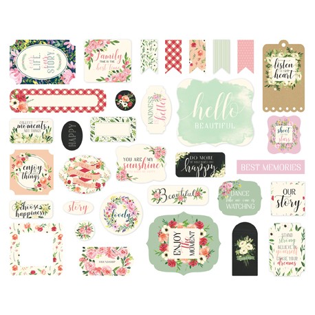 Carta per scrapbooking di Echo Park Paper - Botanical Garden