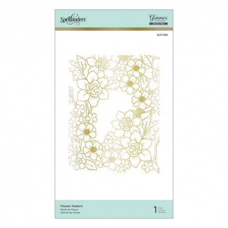 Spellbinders Flower Pattern - Hot Foil Plate