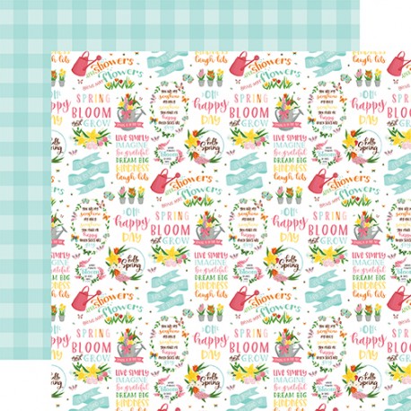 Carta per scrapbooking di Echo Park Paper - I love spring