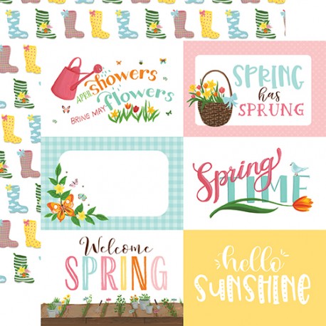 Carta per scrapbooking di Echo Park Paper - I love spring