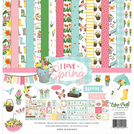 Carta per scrapbooking di Echo Park Paper - I love spring