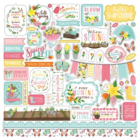 Carta per scrapbooking di Echo Park Paper - I love spring