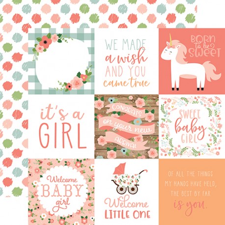 Carta per scrapbooking di Echo Park Paper - Baby Girl