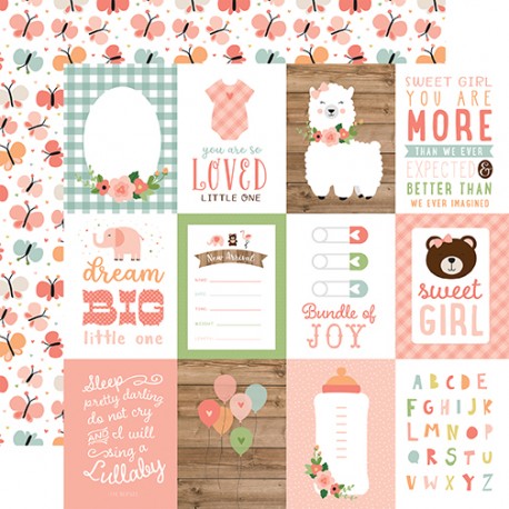 Carta per scrapbooking di Echo Park Paper - Baby Girl