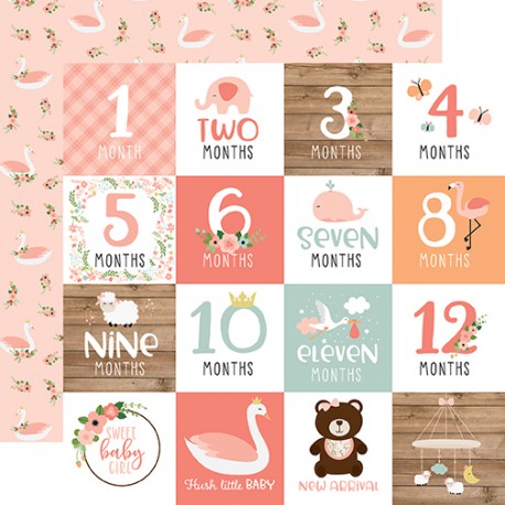 Carta per scrapbooking di Echo Park Paper - Baby Girl