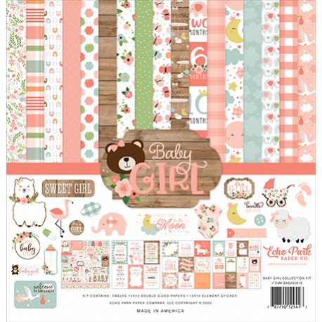 Carta per scrapbooking di Echo Park Paper - Baby Girl