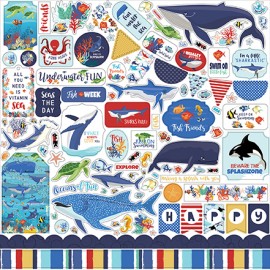 Carta per scrapbooking di Echo Park Paper - Fish are Friends 2