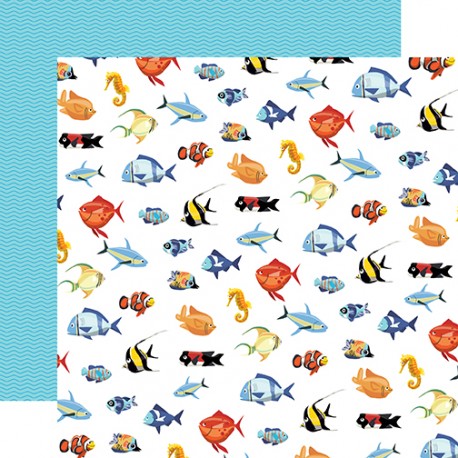 Carta per scrapbooking di Echo Park Paper - Fish are Friends