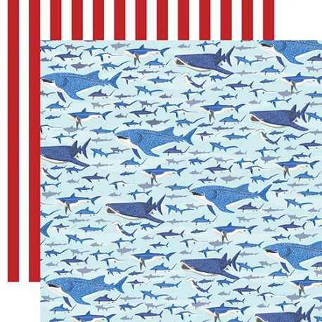 Carta per scrapbooking di Echo Park Paper - Fish are Friends