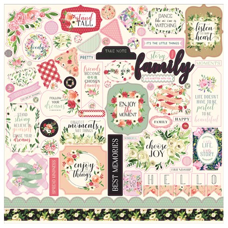 Sticker 12" x 12" - Botanical Garden