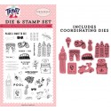 Adventure begins here DIE & STAMP SET - Let's travel