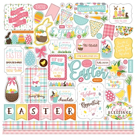 Sticker 12" x 12" - I love easter