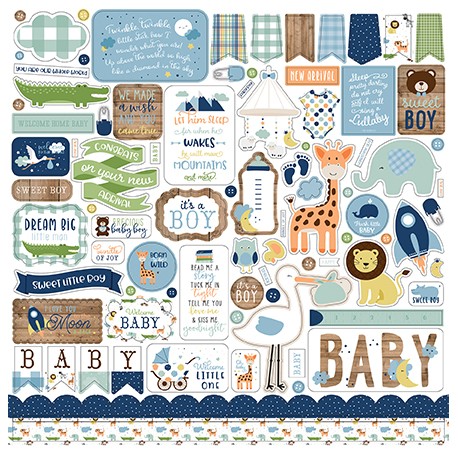 Sticker 12" x 12" - Baby Boy