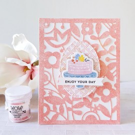 WOW! Taffeta Pink embossing 2