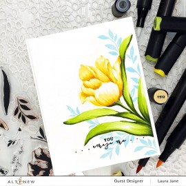 Build-A-Flower: Triumph Tulip - Timbro e  fustella  di Altenew 2