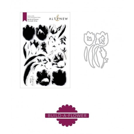 Build-A-Flower: Triumph Tulip - Timbro e  fustella  di Altenew