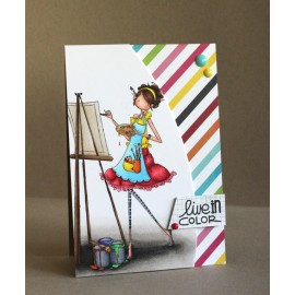 Abigail the Artist - timbro di Stamping bella 2