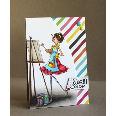 Abigail the Artist - timbro di Stamping bella