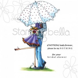 Emily and Ryan under the Umbrella - timbro di Stamping bella