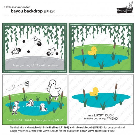 Bayou backdrop - Fustella Lawn Fawn