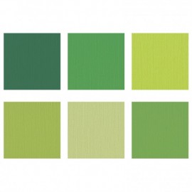 Cardstock multipack 12x12"- Verde 2