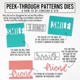 Peek - Through Patterns - Fustella di Concord & 9th 2