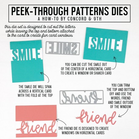 Peek - Through Patterns - Fustella di Concord & 9th