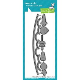 Stitched garden border - Fustella Lawn Fawn