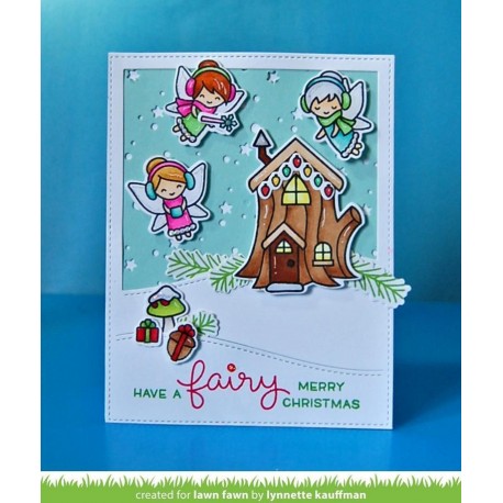 Stitched hillside backdrop: portrait - Fustella Lawn Fawn