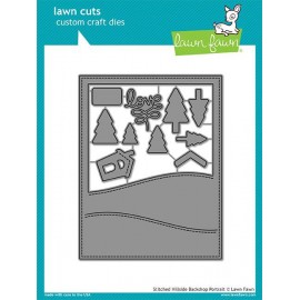 Stitched hillside backdrop: portrait - Fustella Lawn Fawn