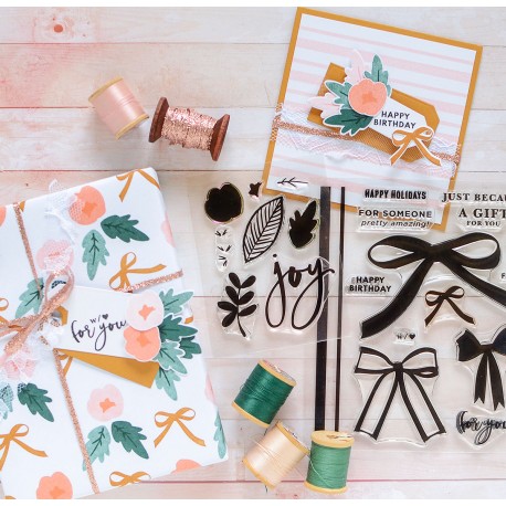 Bunch of bows stamps - Timbro di The Stamp Market