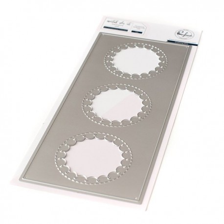 Slim stitched scallop circle panel - Fustella di Pinkfresh Studio