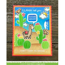 Llama tell you - Fustella Lawn Fawn 2