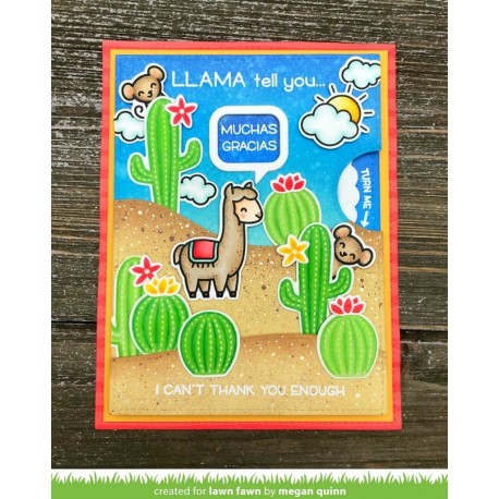 Llama tell you - Fustella Lawn Fawn