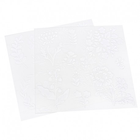We R Memory Keepers Foil Quill Freestyle Floral Stencils