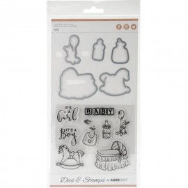 Dies & Stamps Baby - Fustella di Kaisercraft