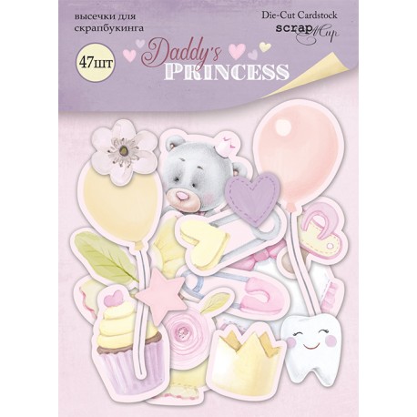 Ephemera - Abbellimenti di carta "Daddy's Princess"