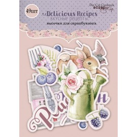 Ephemera - Abbellimenti di carta "Delicious Recipes"