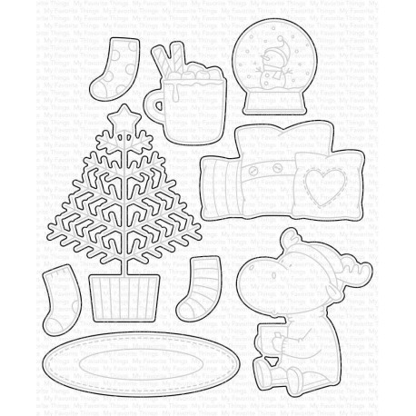 BB Merry Christmoose - Fustella di My Favorite Things