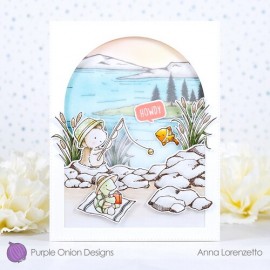 July (Hedgehog Fishing) - Timbro di Stacey Yacula Studio 2