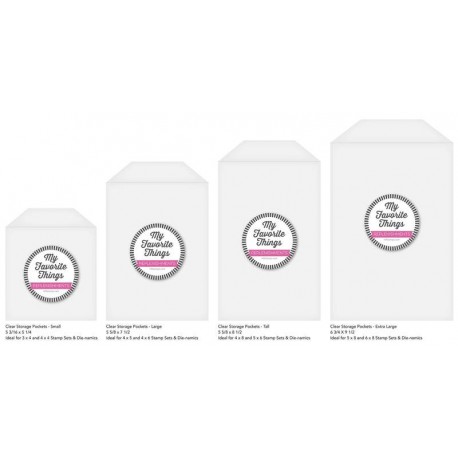 Clear Storage Pockets - Extra Large