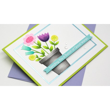 Foiled Frames Rectangle  - Placca di MFT stamps