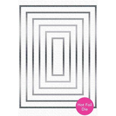 Foiled Frames Rectangle  - Placca di MFT stamps