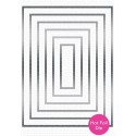 Foiled Frames Rectangle  - Placca di MFT stamps