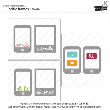 Selfie frames - Fustelle Lawn Fawn