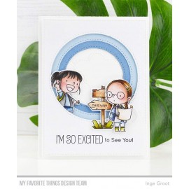 Stitched Rolling Clouds Edges - Fustella di My Favorite Things 2