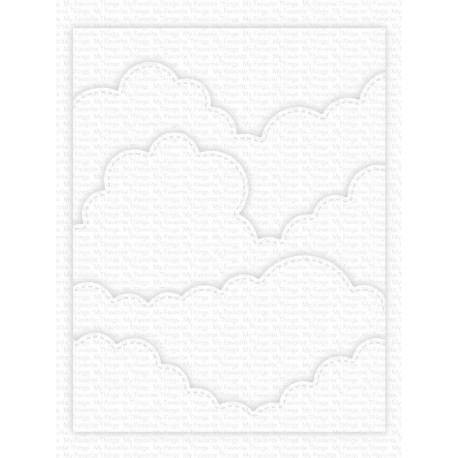 Stitched Rolling Clouds Edges - Fustella di My Favorite Things