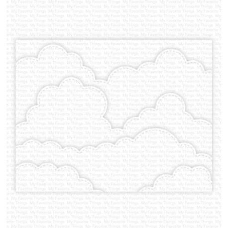Stitched Rolling Clouds Edges - Fustella di My Favorite Things