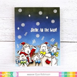 "Fa-la-la" Stamp Set - Timbro di Waffle Flower 2