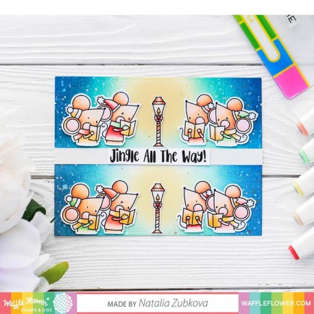 "Fa-la-la" Stamp Set - Timbro di Waffle Flower